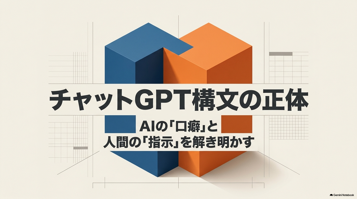 チャットGPT構文の正体 AIの口癖と人間の指示を解き明かす